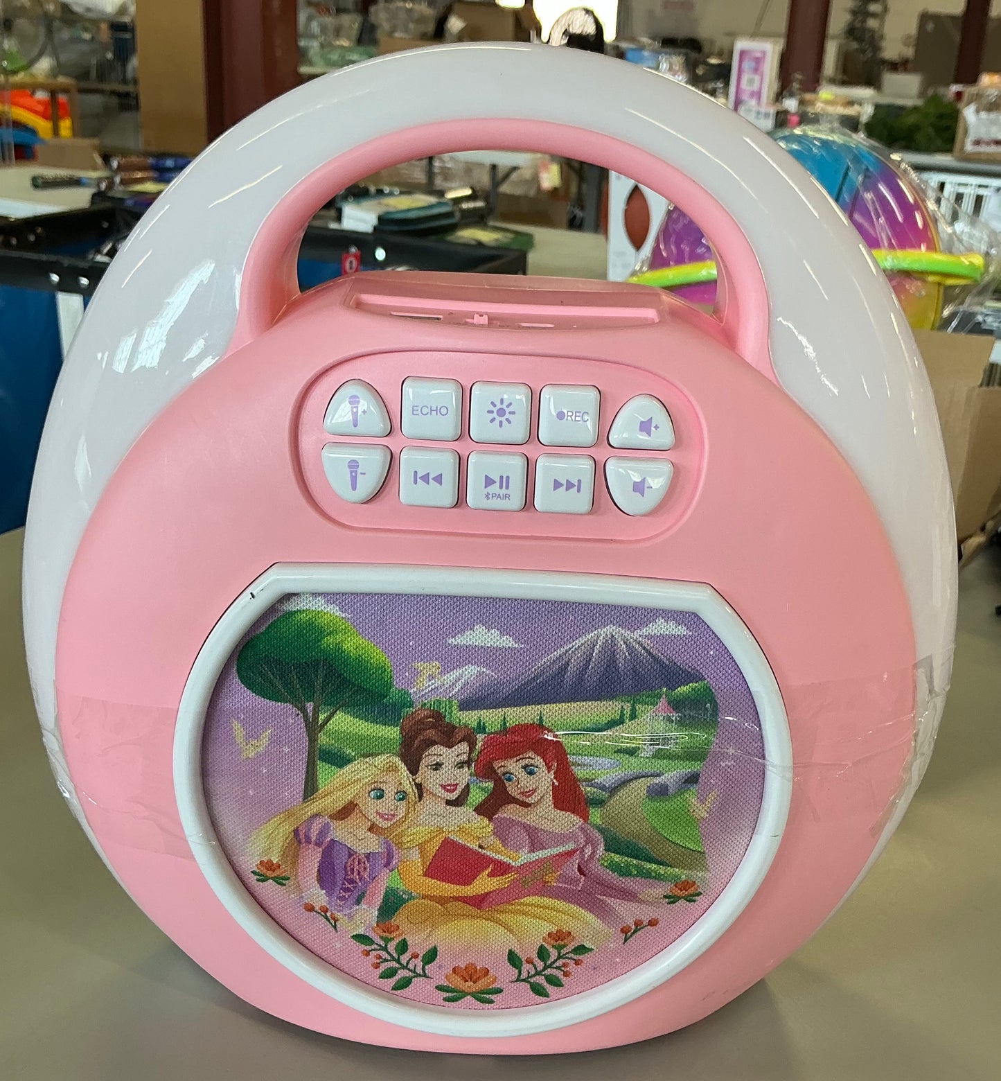 THRIFTY 70 - Disney Princess Bluetooth karaoke - 2pc - USED - FINAL SALE - NO RETURNS - AS IS