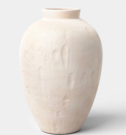 XL rustic ceramic vase - AS IS - COSMETIC FLAWS - PICK UP ONLY