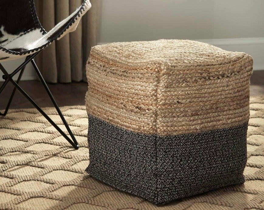 Ashley Living Room Sweed Valley Pouf