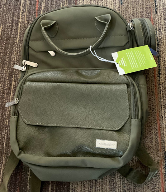 KeaBabies Diaper Bag Backpack Comes with Portable Changing Pad, Baby Bag for Mom, Baby Travel Essential (Dark Olive)