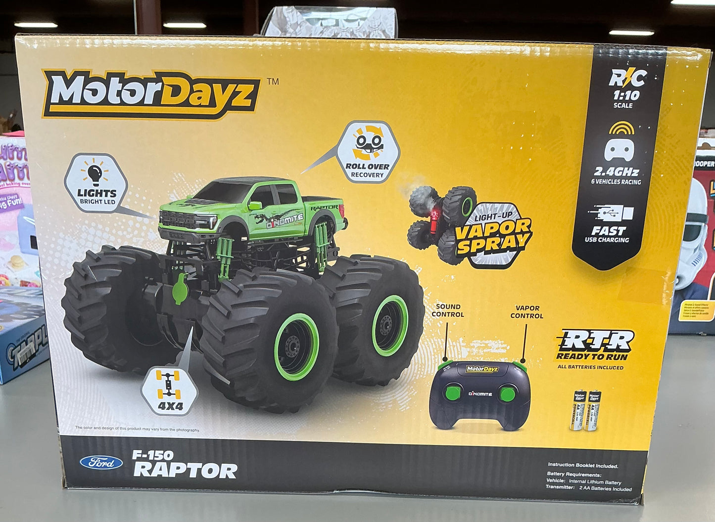 Motor dayz RC 4x4 Ford Raptor SVT try-me pivot steering vapor - 1:10 scale