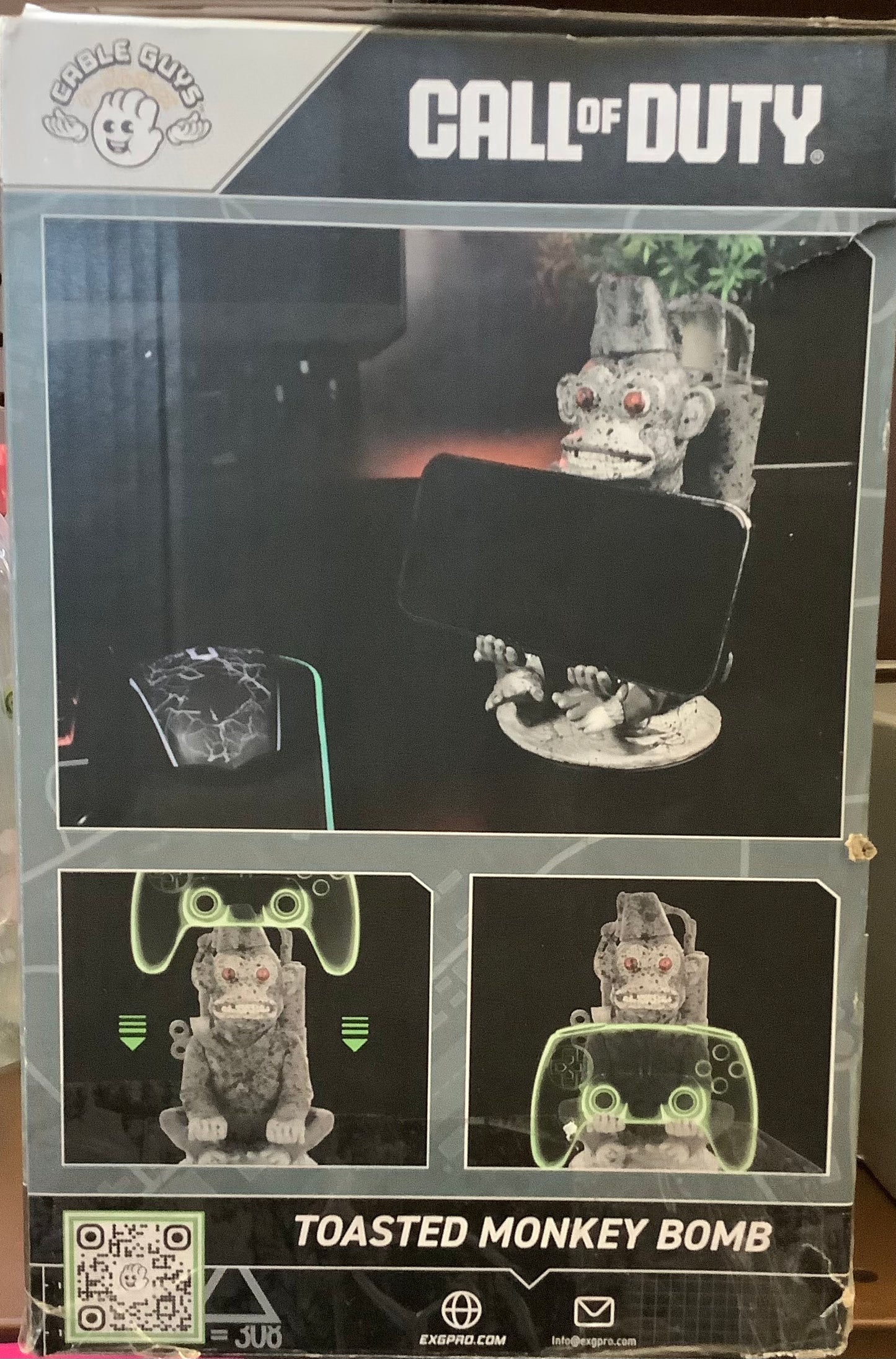 Call of Duty: Toasted Monkey Bomb Cable Guys Controller Holder and Phone Stand