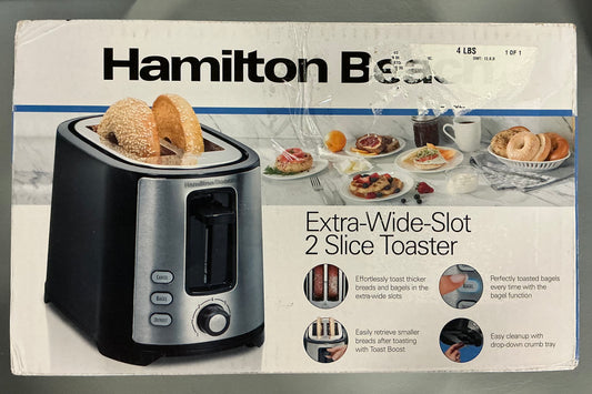 THRIFTY 70 - Hamilton Beach Extra Wide Slot 2 Slice Toaster - Open Box - USED (See Pictures)- FINAL SALE- NO RETURNS - AS IS