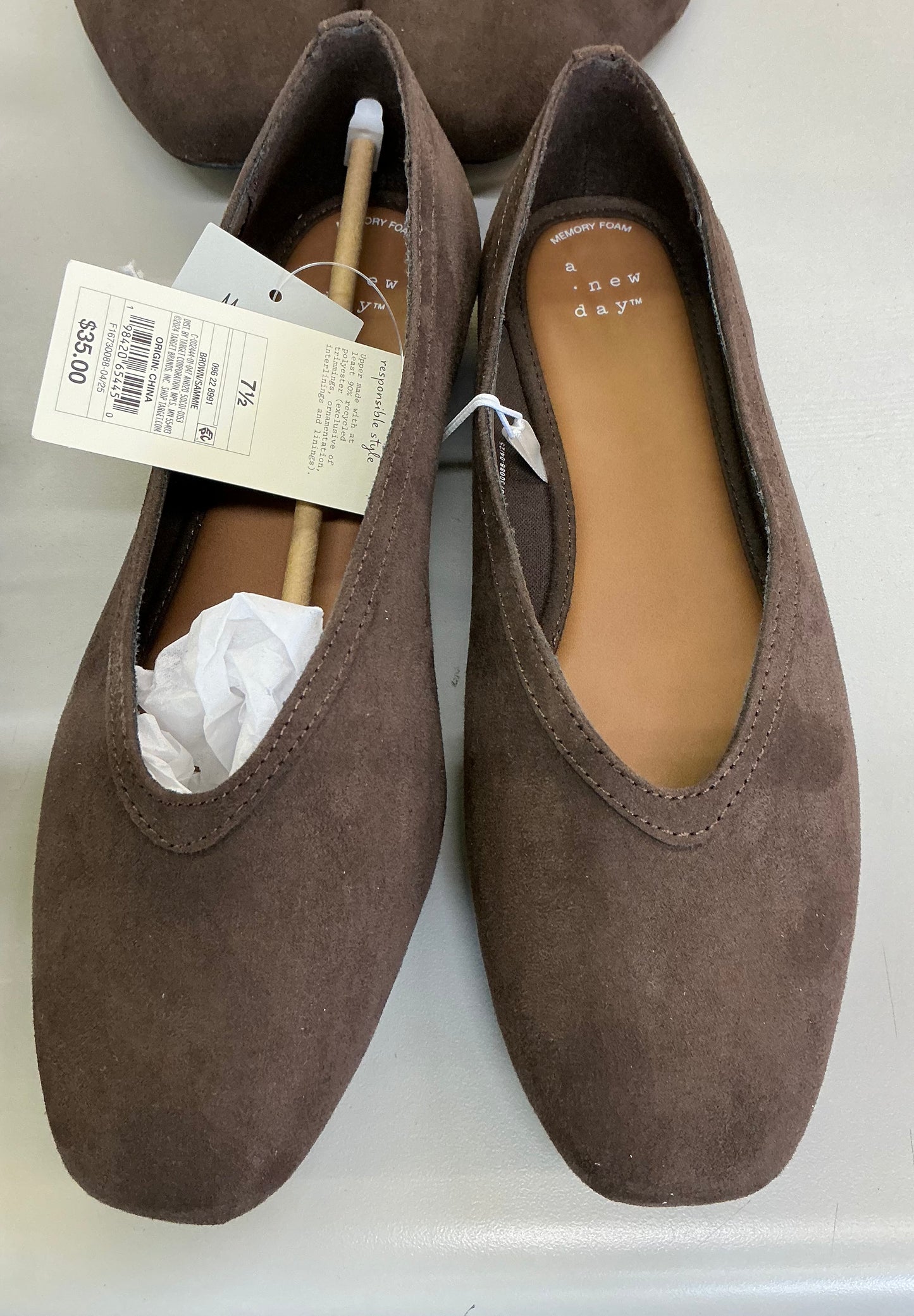 A New Day women's Sammie ballet flats in a brown