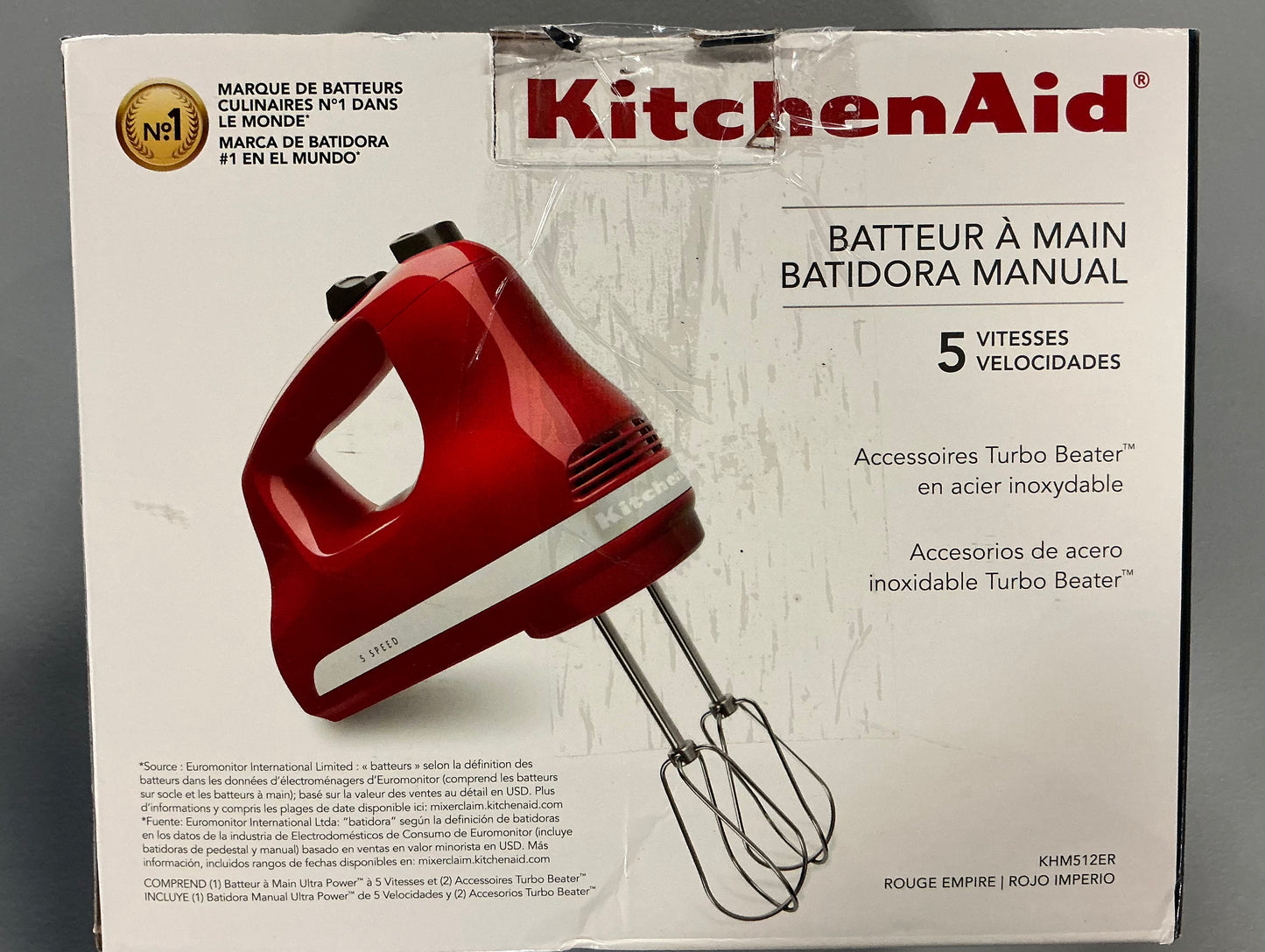 KitchenAid Ultra Power 5 Speed Hand Mixer - Open Box