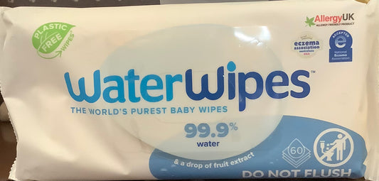 WaterWipes Original 99.9% Water Based Baby Wipes, Unscented,