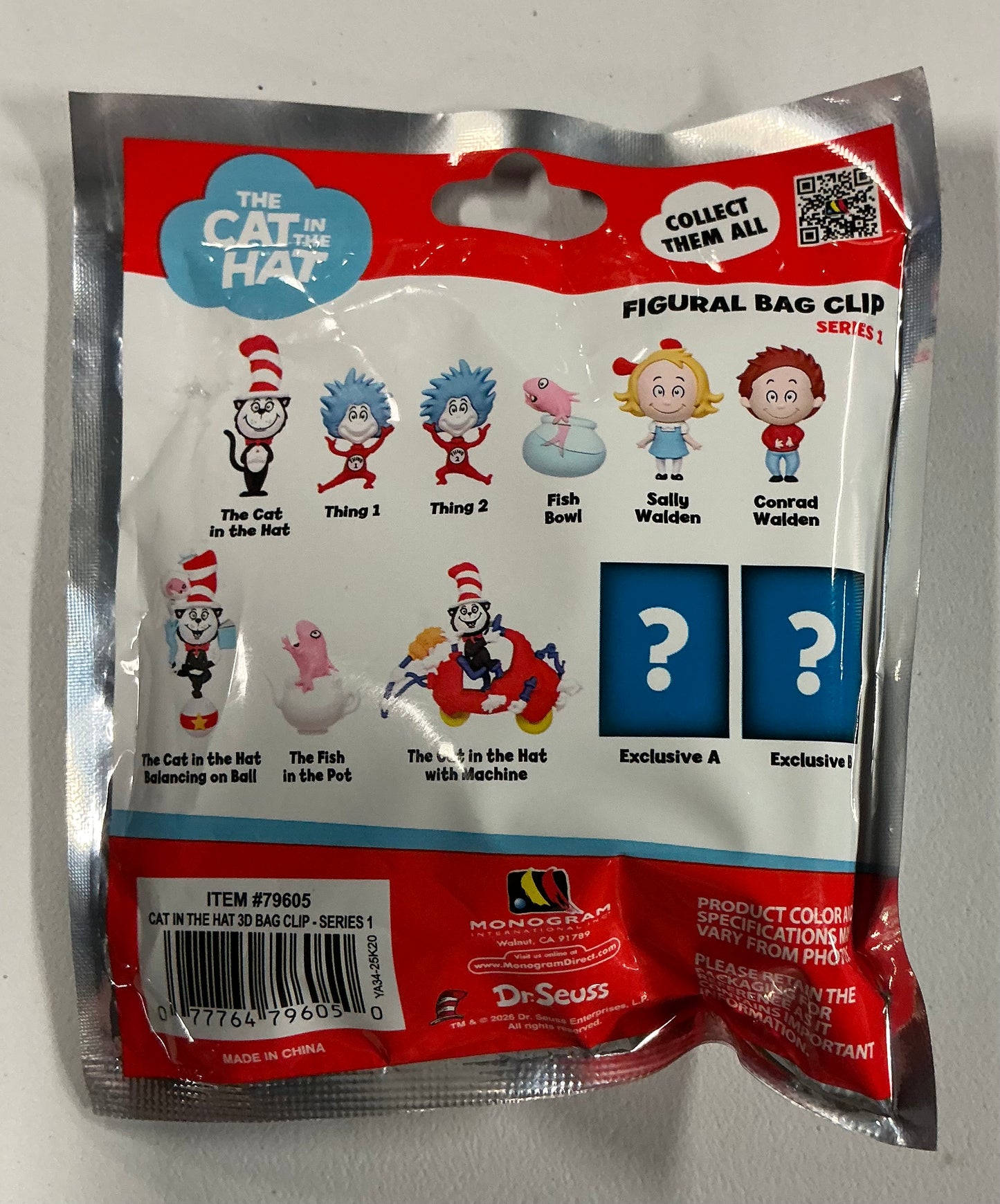 The Cat in the Hat Figural bag clip series 1 - blind bag