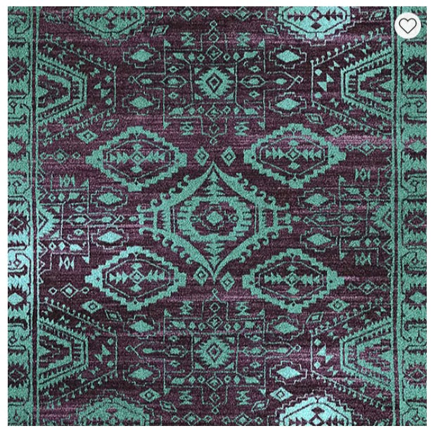 Maples Nora Bordered Indoor Rectangular Runner 20x60 Inch