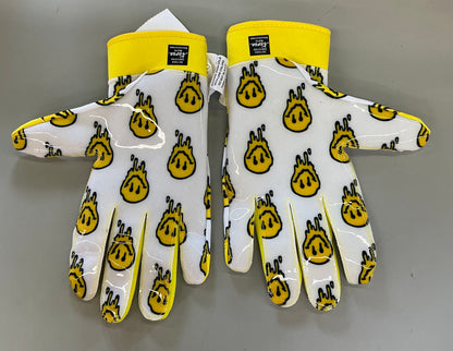 Cutters game day receiver gloves youth - smile L/XL