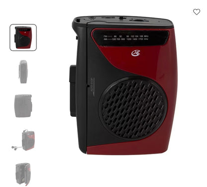 GPX AM/FM Radio with Portable Cassette Player - Open Box