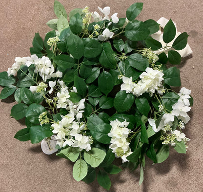 Hydrangea wreath cream - PICK UP ONLY