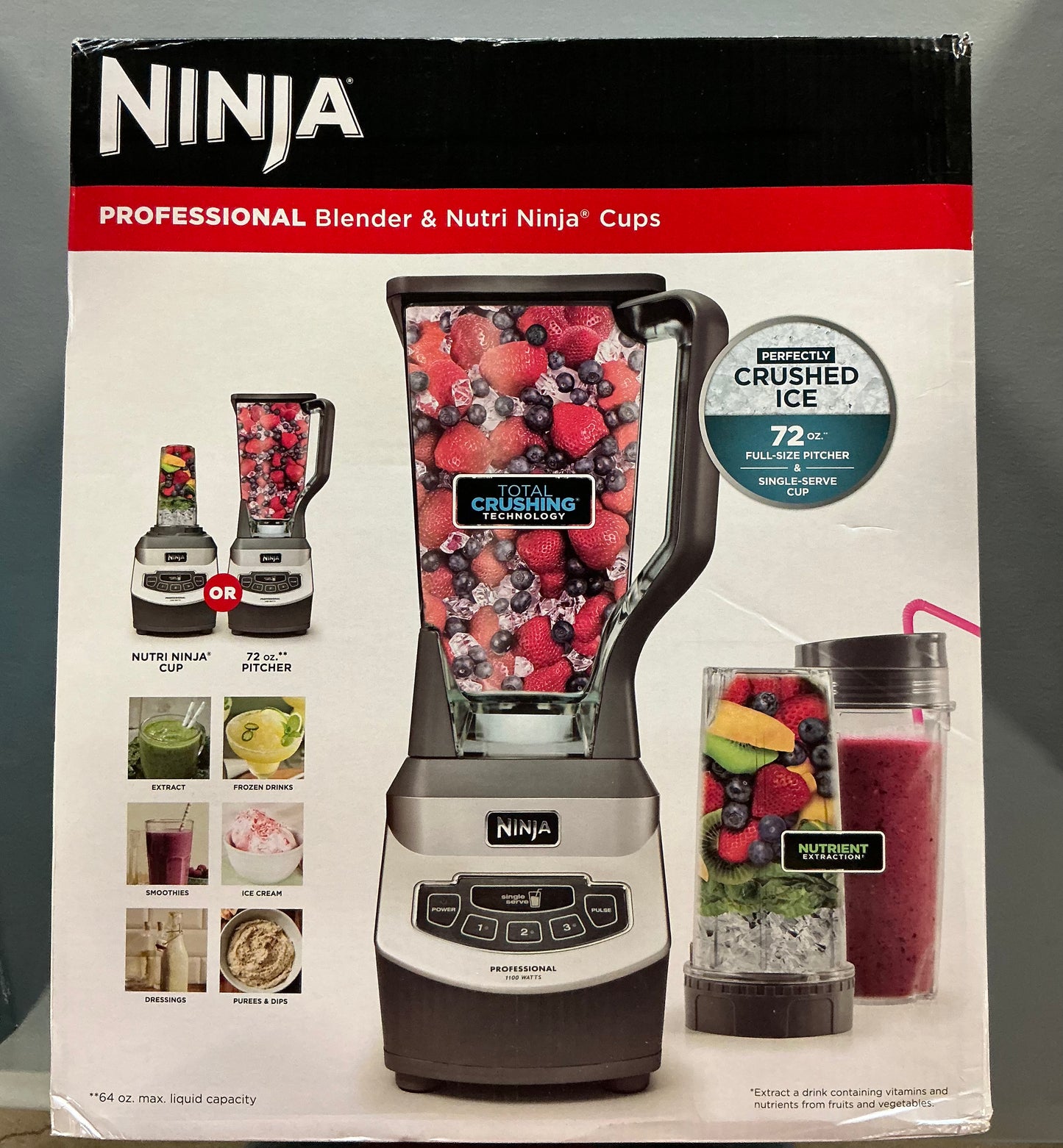 Ninja Professional Blender & Nutrition Ninja Cups - Open Box