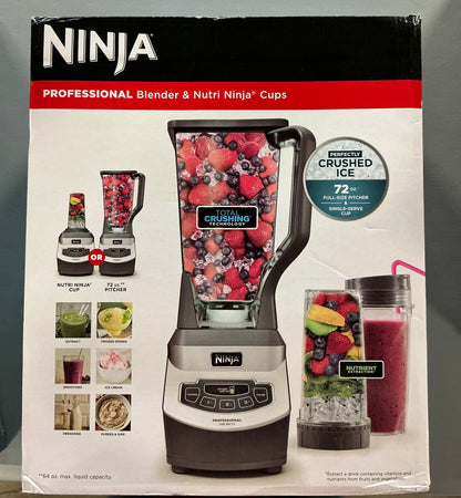 Ninja Professional Blender & Nutrition Ninja Cups - Open Box