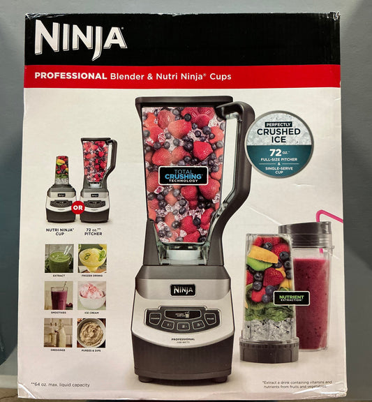 Ninja Professional Blender & Nutrition Ninja Cups - Open Box