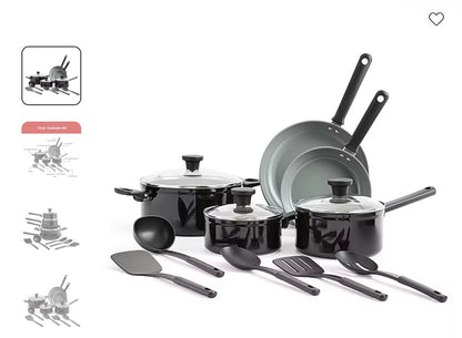 Cooks Ceramic 13-pc. Cookware Set - Damaged Box