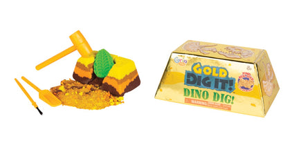 Grin Studios Gold Dig It Dino Dig brick mystery toy
