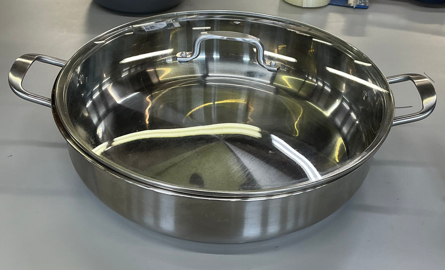 Thrifty 70- Jenny Martinez Stainless Steel 10-qt. Braising Pan- Used- As is- Final sale- No return