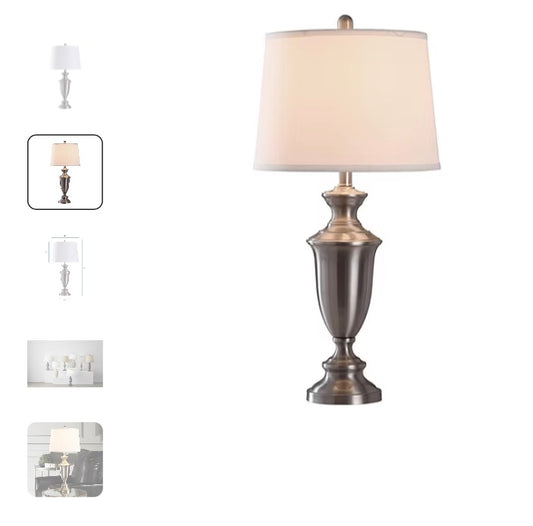 Stylecraft 29”Classic Steel Table Lamp