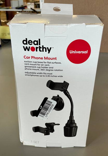 Car phone mount - AS IS - OPEN BOX - MISSING AIR VENT MOUNT