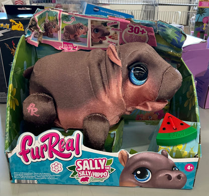 FurReal Sally the silly hippo 9” interactive plush kids toys - DAMAGED PACKAGE - PRODUCT IS NEW