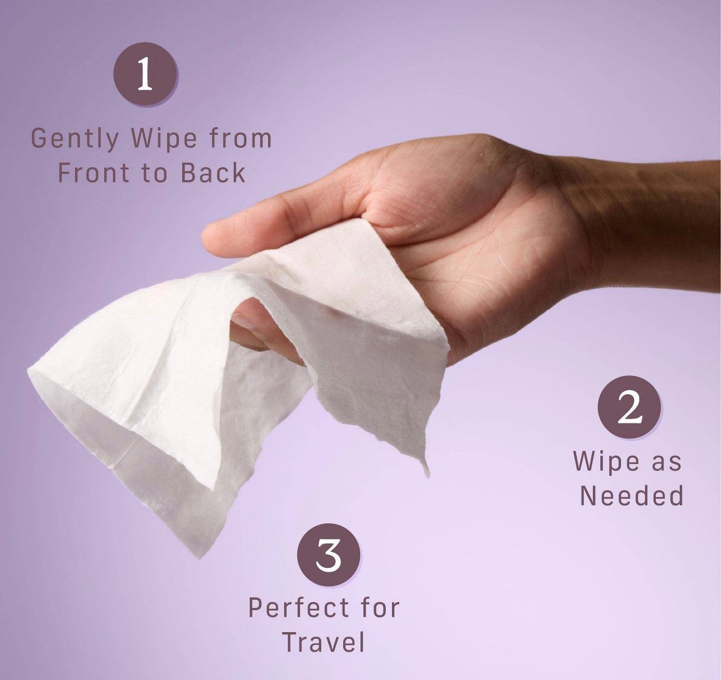 Niches & Nooks Intimate pH Balanced Refreshing Flushable Feminine Wipes, available in a 45-count package