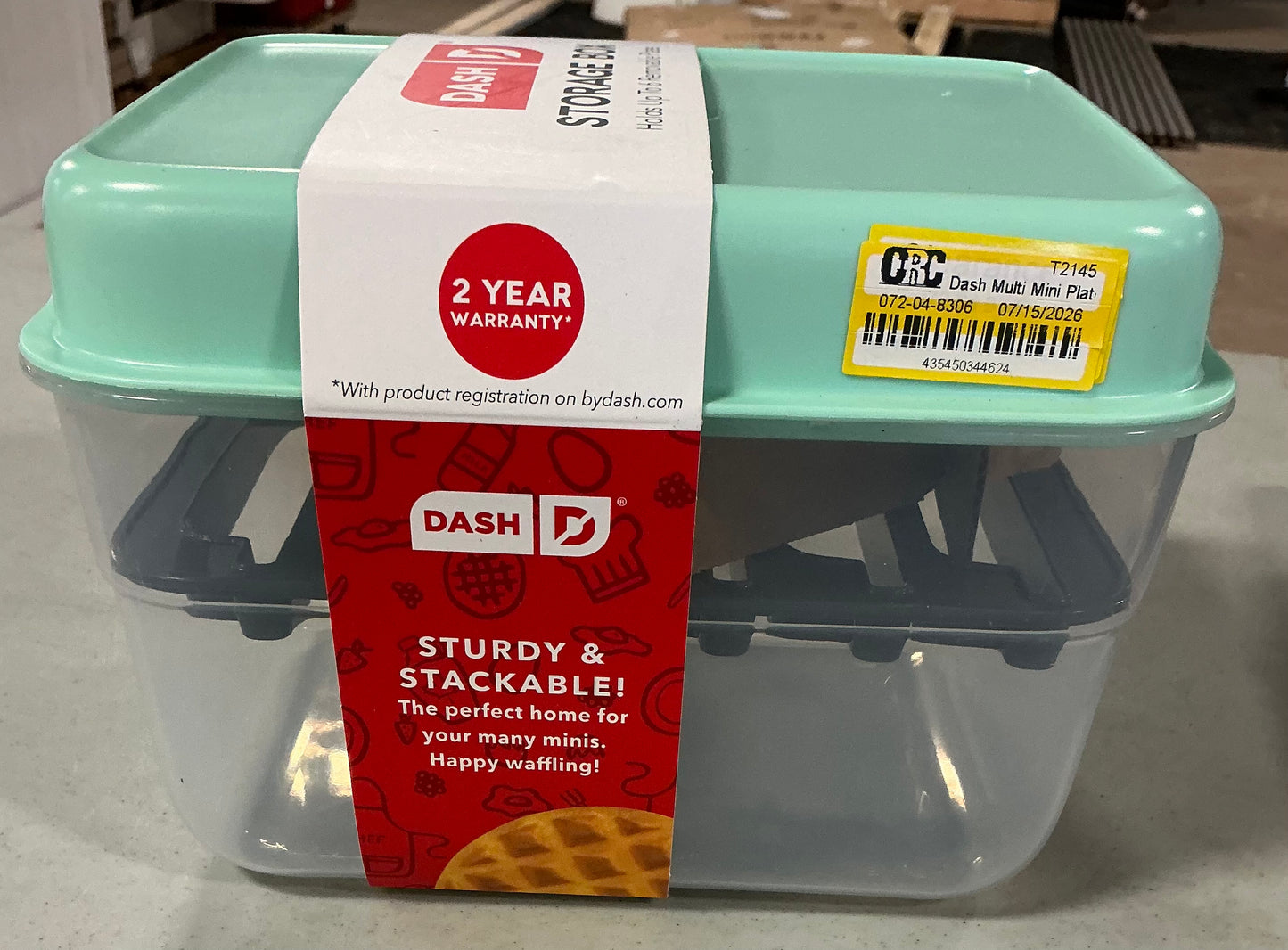 Dash storage box - holds up to 6 removable plates - MINOR COSMETIC FLAWS