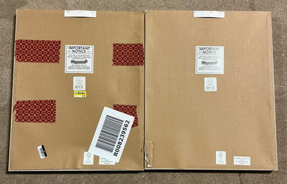 16x20” (set of 2) glass textbook photo frames - AS IS - SOME MINOR COSMETIC FLAWS EITHER ON THE FRONT OR THE SIDES (see pictures) - PICK UP ONLY