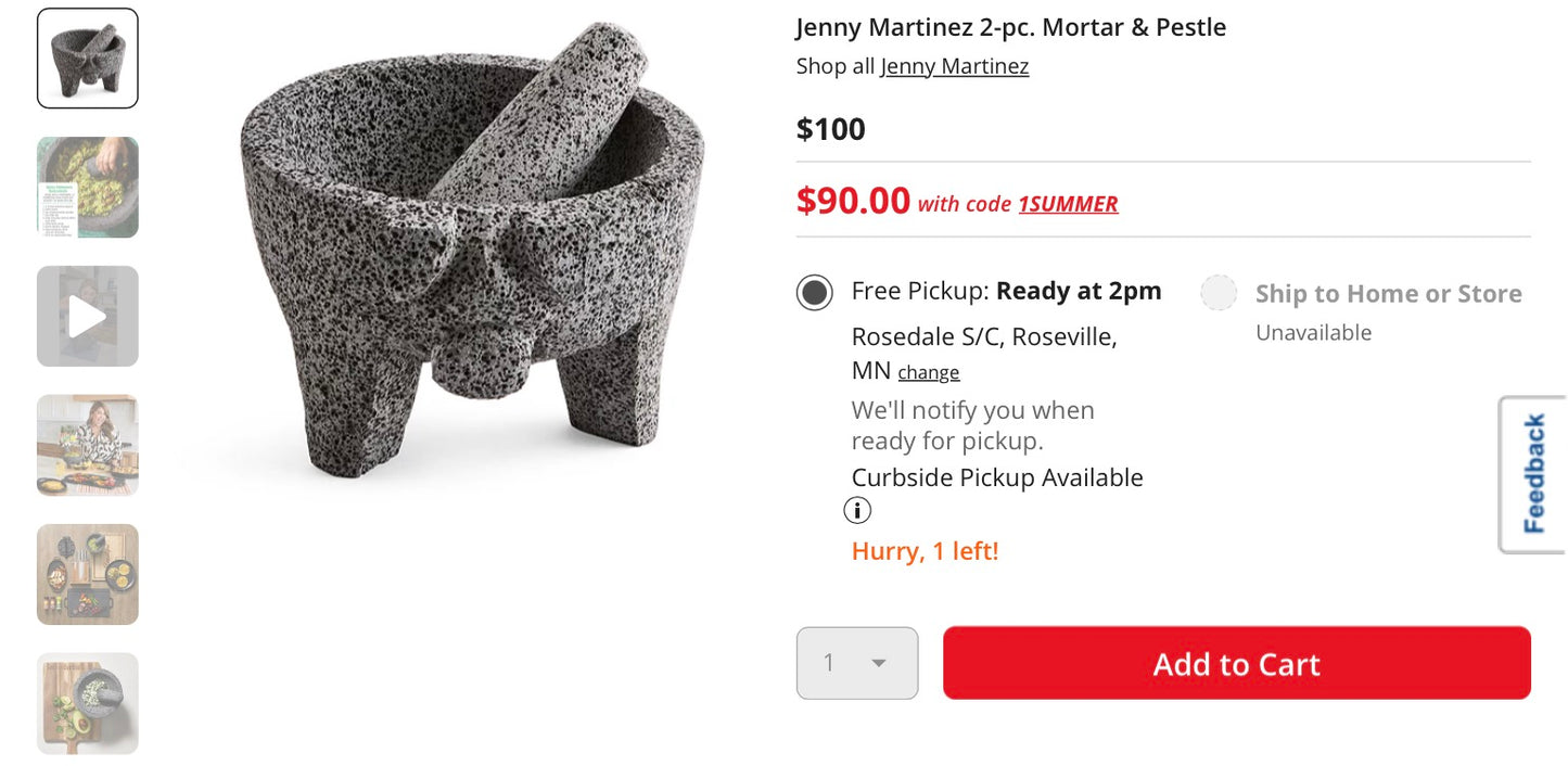Jenny Martinez 2-pc. Mortar & Pestle