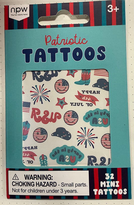 Patriotic 32 mini tattoos
