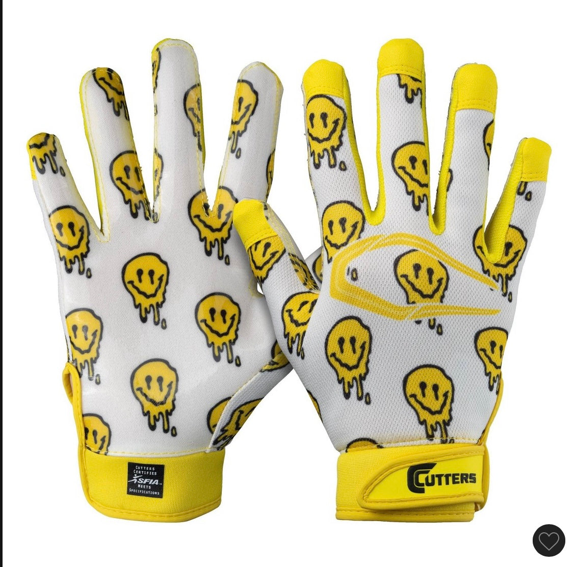 Cutters game day receiver gloves youth - smile L/XL