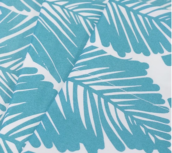 Sweet Home Collection 4-piece tropical leaf pattern queen sheet set in teal
