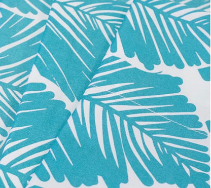 Sweet Home Collection 4-piece tropical leaf pattern queen sheet set in teal