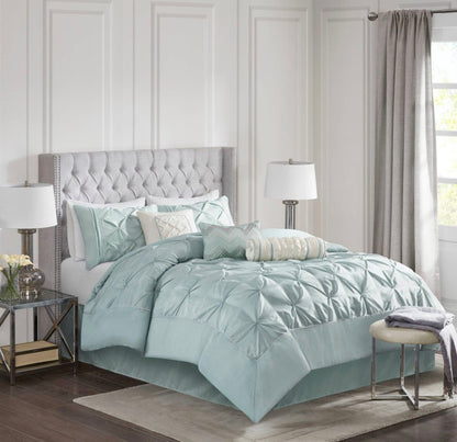 Madison Park Vivian 7 piece Comforter Set Queen-Color(Sea Foam)