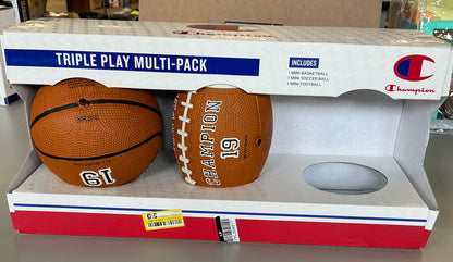 Champion inflatable multipk classic - AS IS - OPEN BOX - MISSING SOCCER BALL
