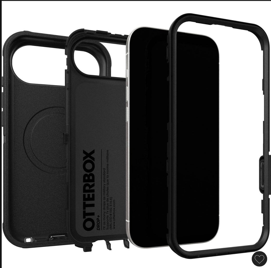 THRIFTY 70 - Otterbox iPhone Air defender series case pro for MagSafe with camera control - black - AS IS - USED - FINAL SALE - NO RETURNS