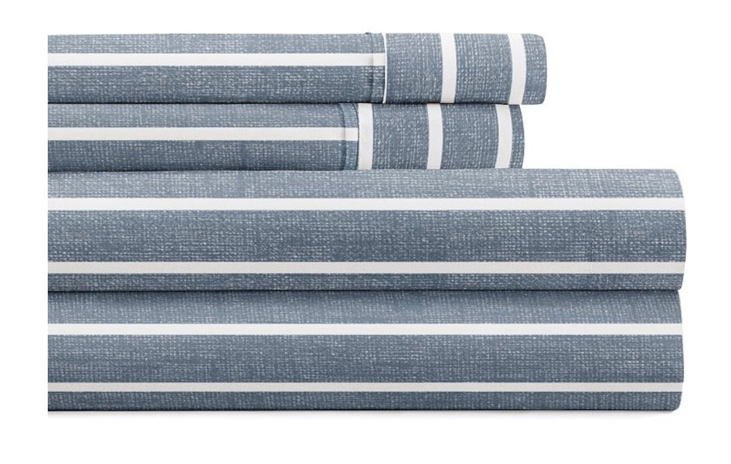 Casual Comfort™ Premium Ultra Soft Patterned 4 Pieces Sheet Set Queen-Included(1 Flat Sheet,1 Fitted Sheet and 2 Pillowcases)