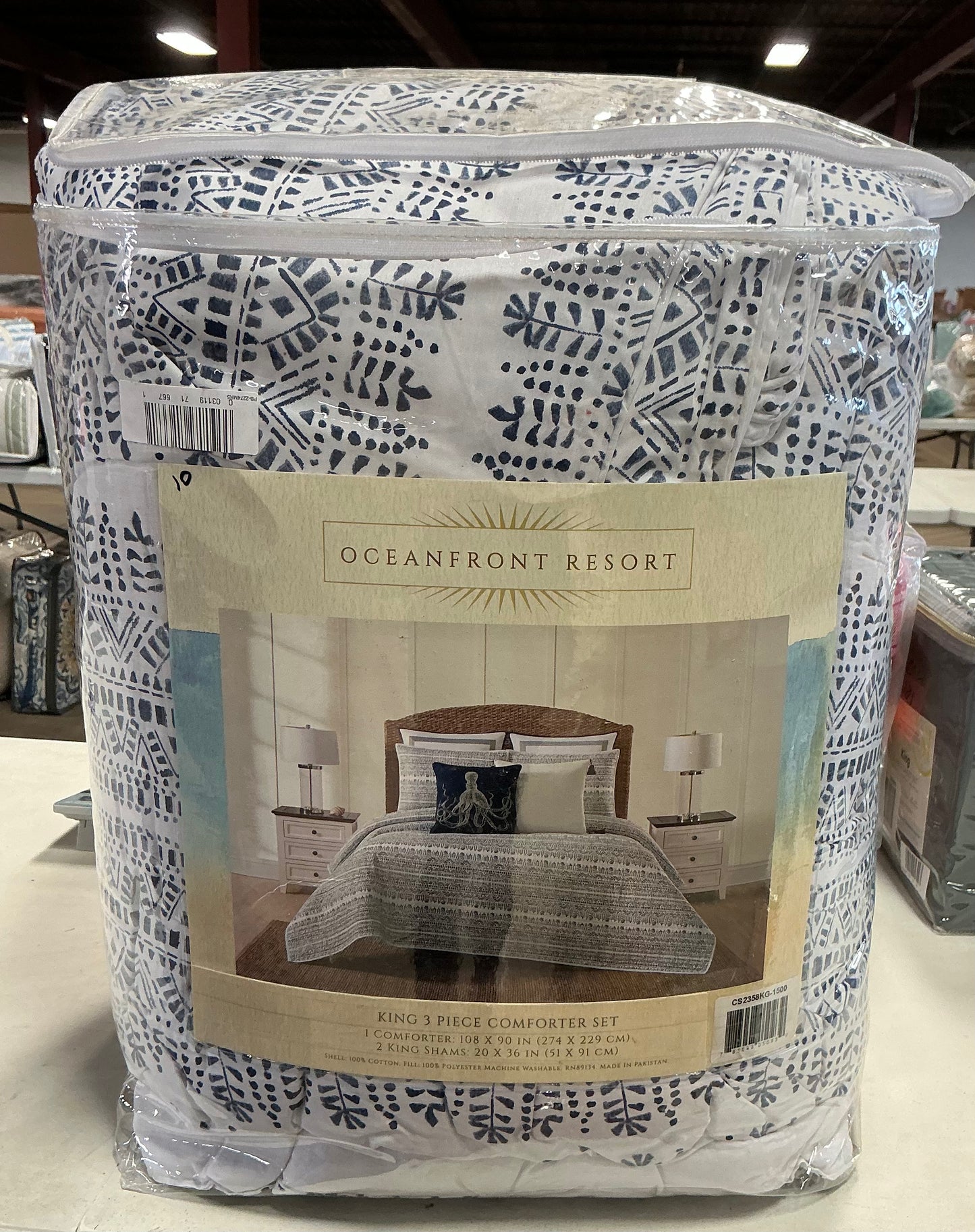 Oceanfront Resort Reef Midweight Comforter Set 3-piece king