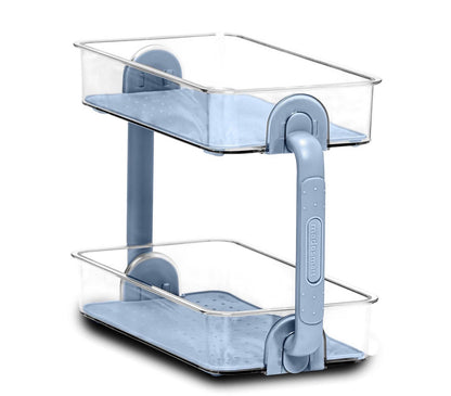 Madesmart Two Level Bath Storage Organzier Blue
