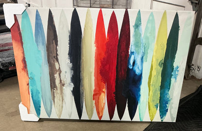 18x26x1.5” even flow by Randy Hibberd unframed wall canvas - PICK UP ONLY