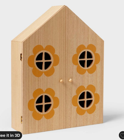 House with doors kids’ wall shelf - PICK UP ONLY