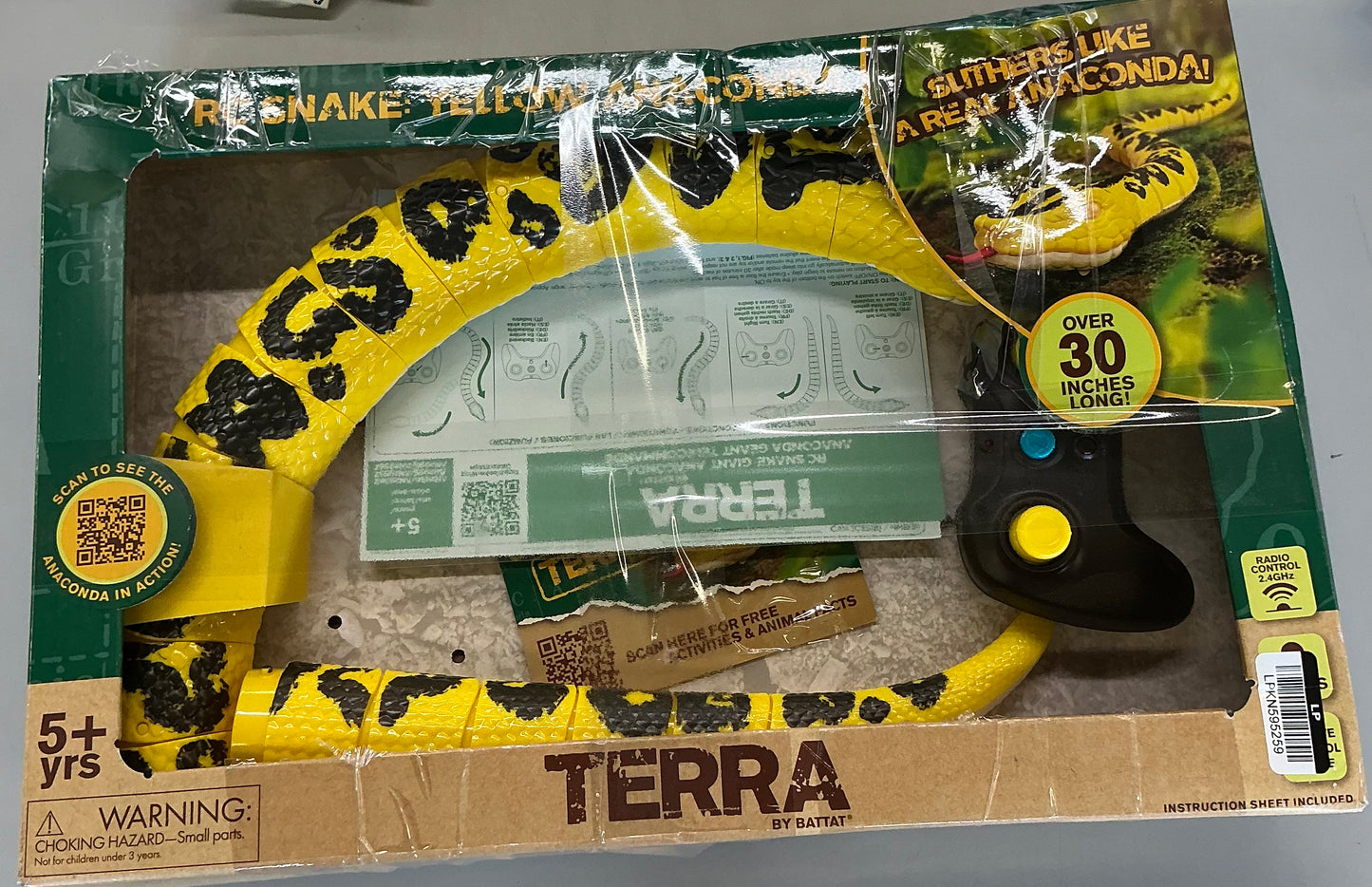 TERRA by Battat giant anaconda remote control snake - OPEN BOX