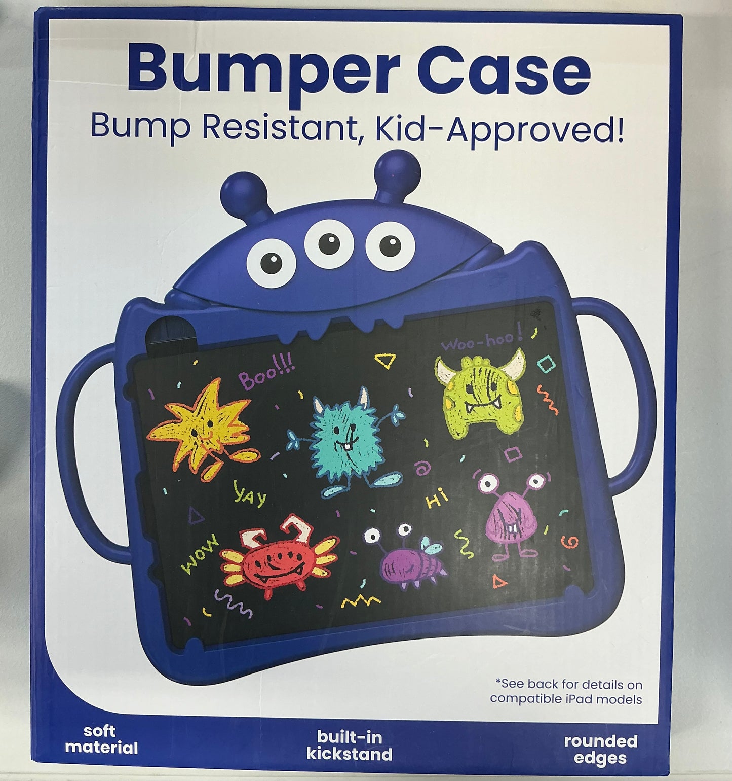 Vivitar Kids' Tablet Bumper Case in a blue monster design
