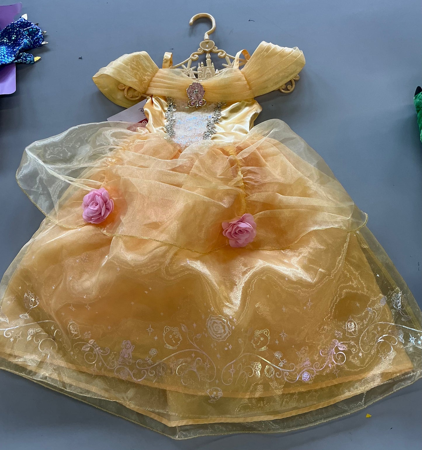 THRIFTY 70 - Disney Princess Belle signature dress size 4 - AS IS - DAMAGED AT THE BOTTOM - FINAL SALE - NO RETURNS