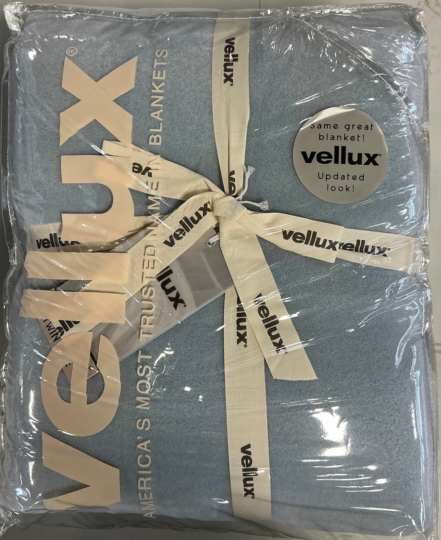 Vellux® Blanket Twin 100% Nylon-Blue