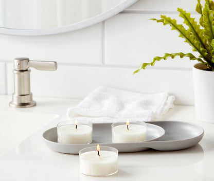Room Essentials unscented jumbo tealight candles in a 12-pack set