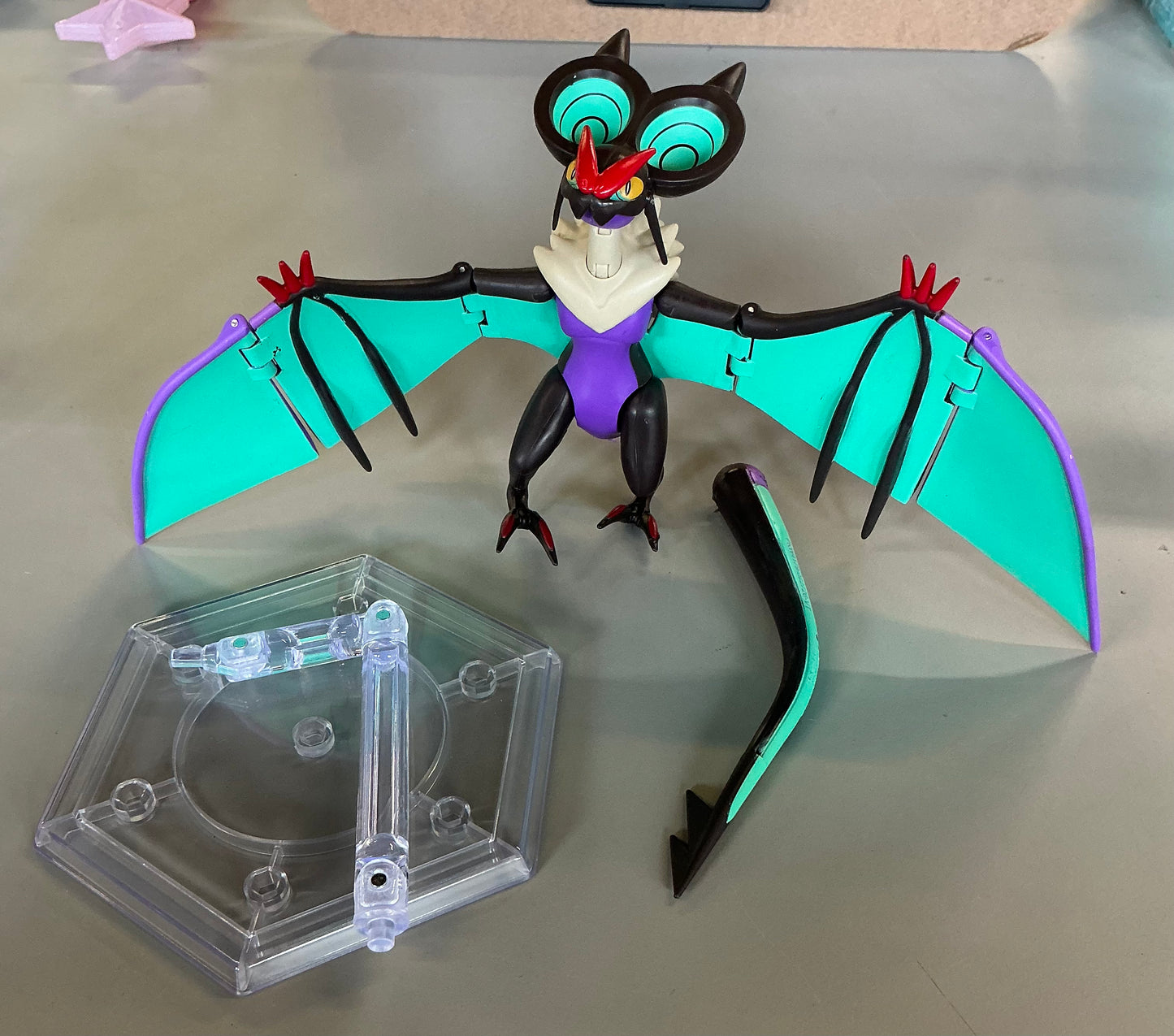 THRIFTY 70 - Pokémon Noivern 6” super-articulated action figure - AS IS - OPEN/DAMAGED BOX - BROKEN TAIL - FINAL SALE - NO RETURNS