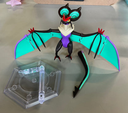 THRIFTY 70 - Pokémon Noivern 6” super-articulated action figure - AS IS - OPEN/DAMAGED BOX - BROKEN TAIL - FINAL SALE - NO RETURNS