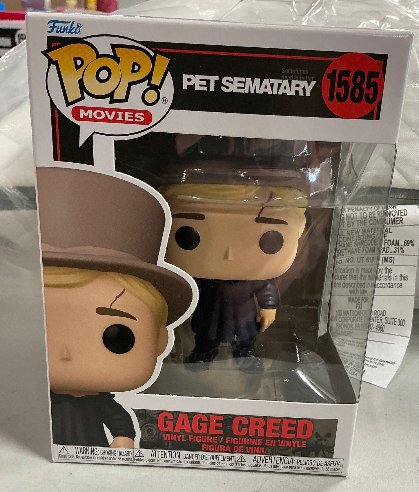 Pet Sematary Gage Creed - MINOR PACKAGE FLAWS - PRODUCT IS NEW