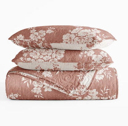 3 Piece All Season Lightweight Pattern Quilt Set Full/Queen