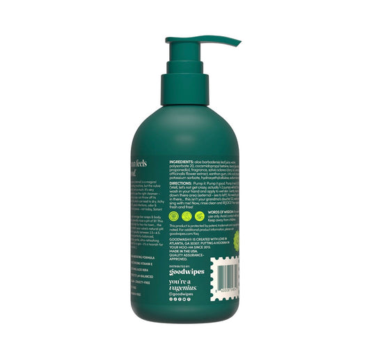 Goodwash Botanical Balance Down There Wash, an aloe-based, pH-balanced cleanser for intimate areas